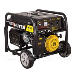 Бензиновый генератор Huter DY6500LX 5.0 кВт с колёсами и аккумулятором в Волгограде