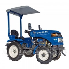 Многофункциональный минитрактор Garden Scout (Скаут) T-12DIF + фреза + двухкорпусный плуг + навес в Волгограде