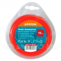 Леска триммерная Кратон Витой квадрат-2.4 мм в Волгограде