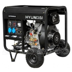 Дизельгенератор Hyundai DHY 8000LE 5,5 кВт + колеса в Волгограде