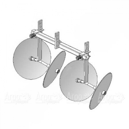 Окучник двухрядный, дисковый без сцепки для мотоблоков Целина  в Волгограде