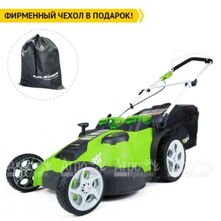 Газонокосилка аккумуляторная GreenWorks G-Max G40LM49DB 40V 49 см Twin Force (без батареи и зарядного устройства) в Волгограде