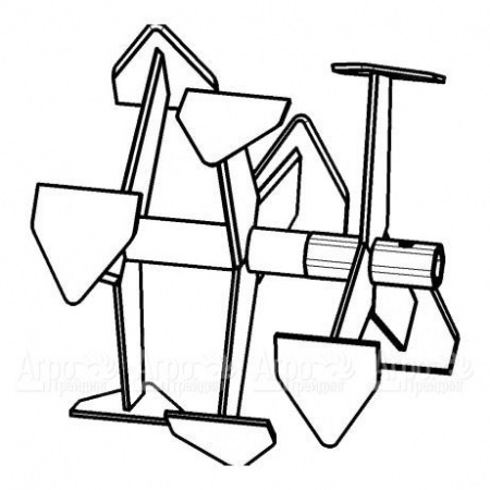 Фрезы "Гусиные лапки" для мотоблоков Целина 010228  в Волгограде