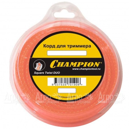 Корд триммерный Champion Square Twist Duo 2.4мм, 44м (витой квадрат)  в Волгограде