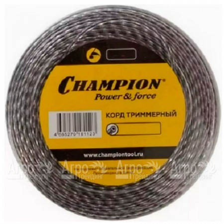 Корд триммерный Champion Tri-twist 3.0мм, 50м (витой треугольник)+нож  в Волгограде