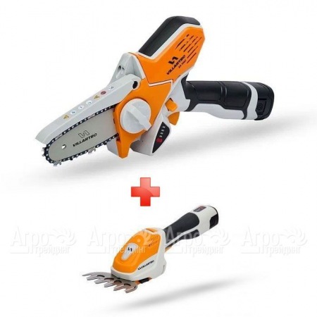 Аккумуляторная пила Villartec SA1462 + мотоножницы HA1462 (без аккумулятора и зарядного устройства) в Волгограде