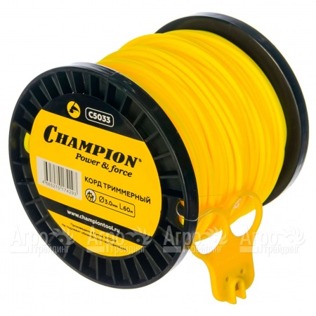 Корд триммерный Champion Star 3.0мм, 60м (звезда)+нож  в Волгограде