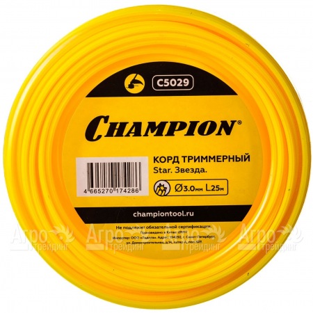 Корд триммерный Champion Star 3.0мм, 25м (звезда)  в Волгограде