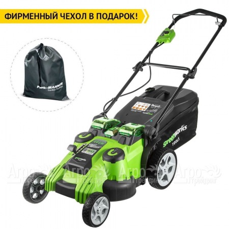 Газонокосилка аккумуляторная GreenWorks G40LM49DBK4  в Волгограде