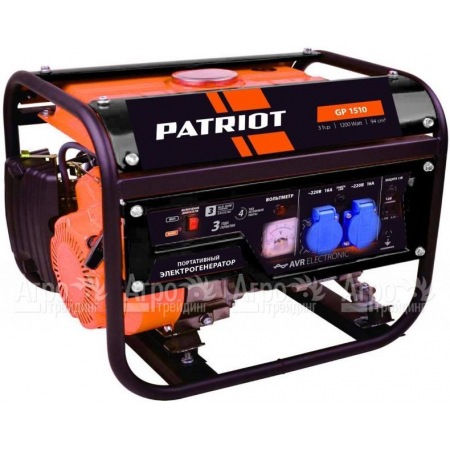 Бензогенератор Patriot GP 1510 1 кВт  в Волгограде