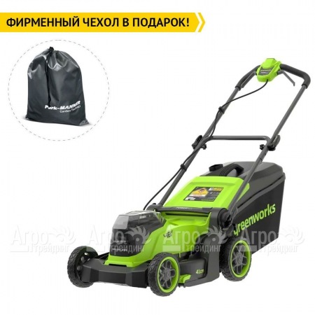 Газонокосилка аккумуляторная GreenWorks GD24X2LM411 2х4 Ач  в Волгограде