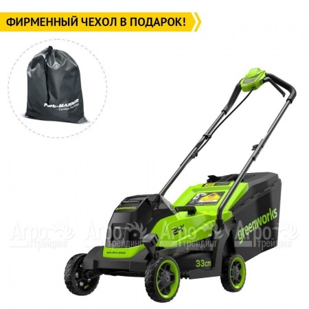 Газонокосилка аккумуляторная GreenWorks GD24LM331 2 Ач в Волгограде