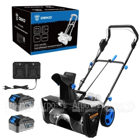 Снегоуборщик аккумуляторный DEKO ST41 2х4 Ач в Волгограде