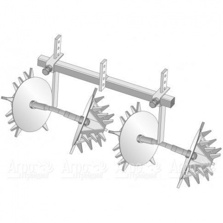 Рыхлитель двухрядный без сцепки "Ёж" для мотоблоков Целина  в Волгограде