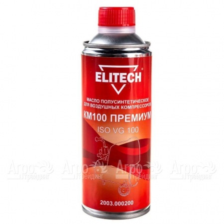 Масло полусинтетическое Elitech КМ100 2003.000200 ISO 100 0.45 л для воздушных компрессоров  в Волгограде