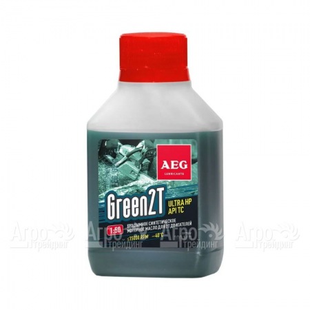 Масло синтетическое AEG Green HP 2T Motor Oil API TC 100 мл для 2-х тактных двигателей в Волгограде