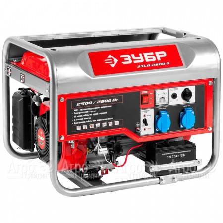 Бензогенератор Зубр ЗЭСБ-2800-Э 2.8 кВт с электростартером  в Волгограде