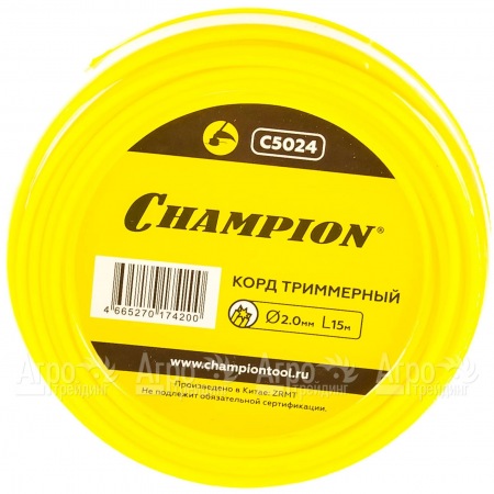 Корд триммерный Champion Star 2.0мм, 15м (звезда)  в Волгограде