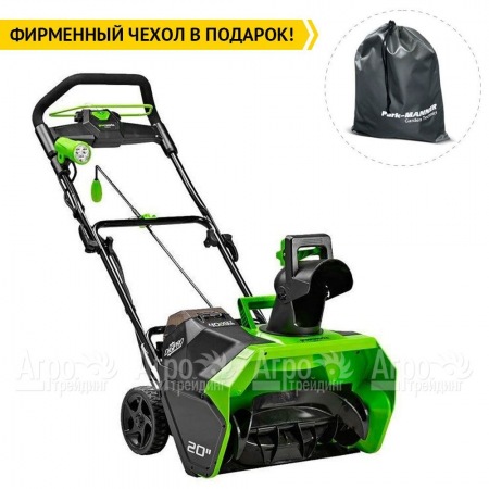 Снегоуборщик аккумуляторный GreenWorks GD40STK5 5 Ач  в Волгограде