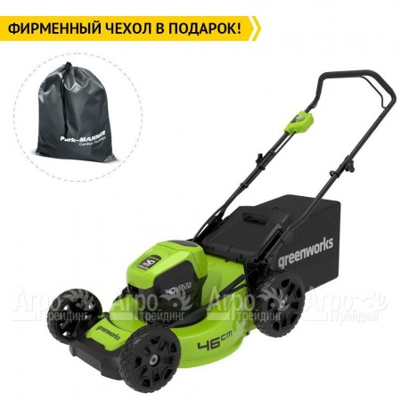Газонокосилка аккумуляторная GreenWorks GD40LM46HP 6 Ач в Волгограде