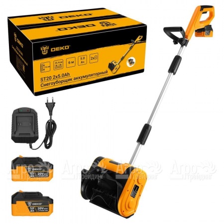 Снегоуборщик аккумуляторный DEKO ST20 2х5 Ач в Волгограде