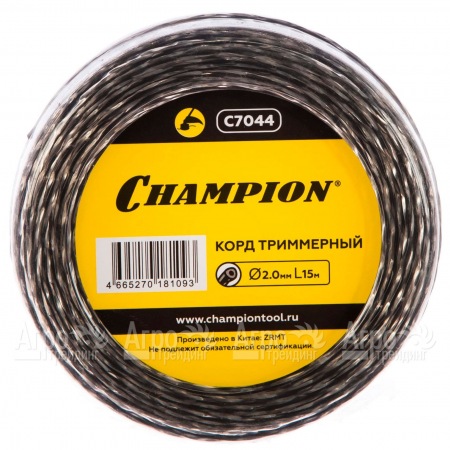 Корд триммерный Champion Tri-twist 2.0мм, 15м (витой треугольник)  в Волгограде