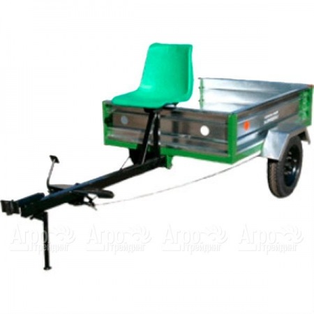 Тележка прицепная оцинкованная ТПМ-350-1 для мотоблоков Агат  в Волгограде