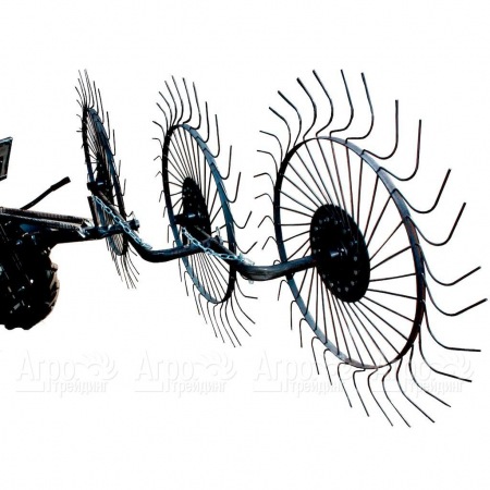 Грабли ворошильные (три кольца сгребания) для многофункциональных минитракторов Garden Scout (Скаут) T-12, T-15, T-24  в Волгограде