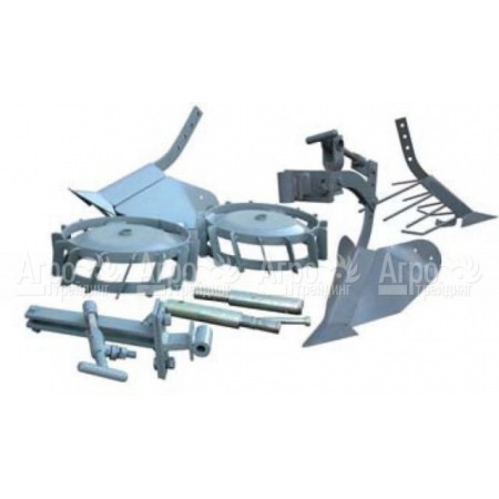 Pubert R0025 Комплект Maxi: окучник с металлическими колесами, 2 сцепки, плуг и картофелекопатель   в Волгограде